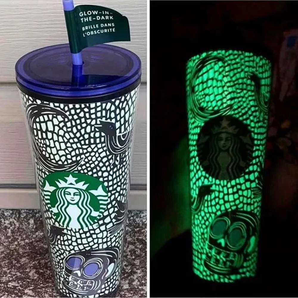 Starbucks Halloween glow dark tumbler